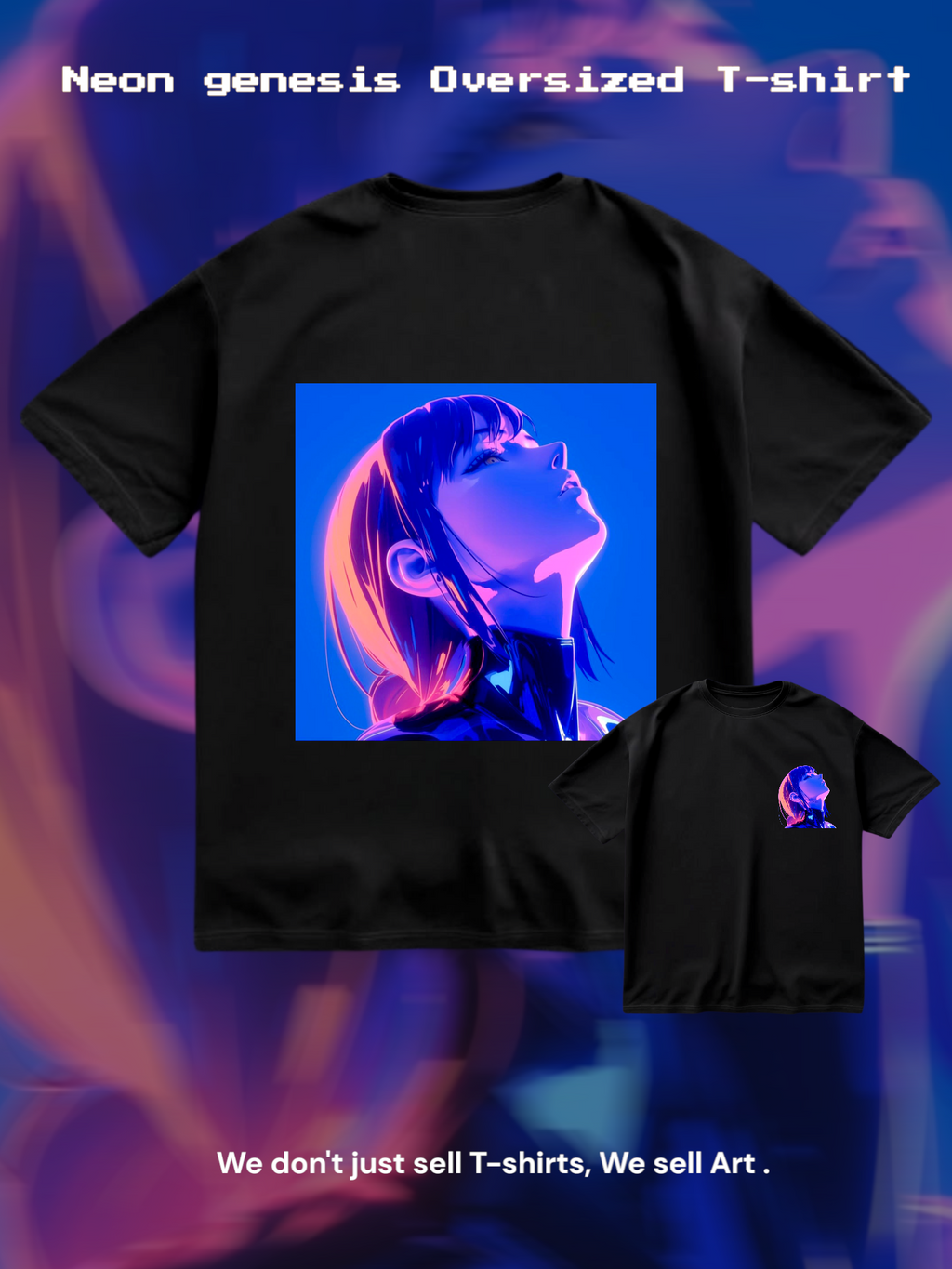 Neon genesis Oversized T-shirt